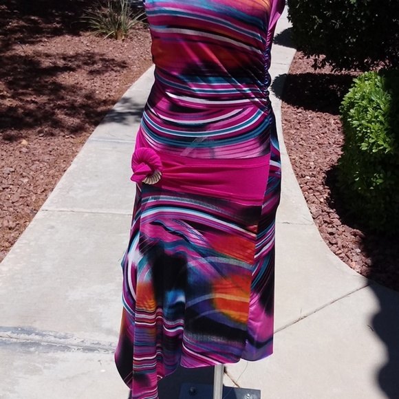 Strapless unique beautiful summer dress - Picture 2 of 4